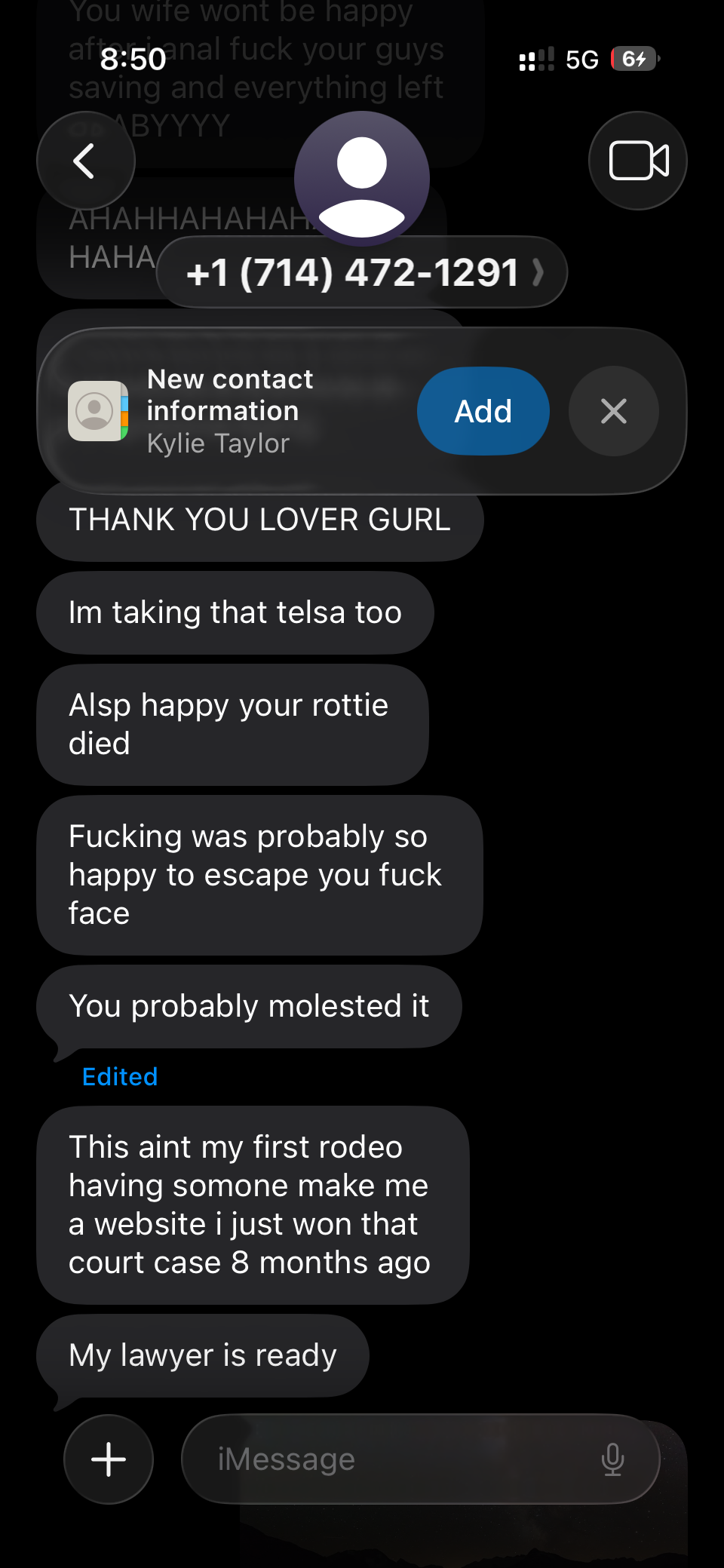 Kylie Taylor Messages